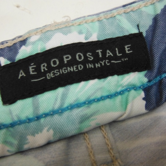 Mens Aeropostale Hawaiian Print Bermuda Shorts -29 - Picture 5 of 8